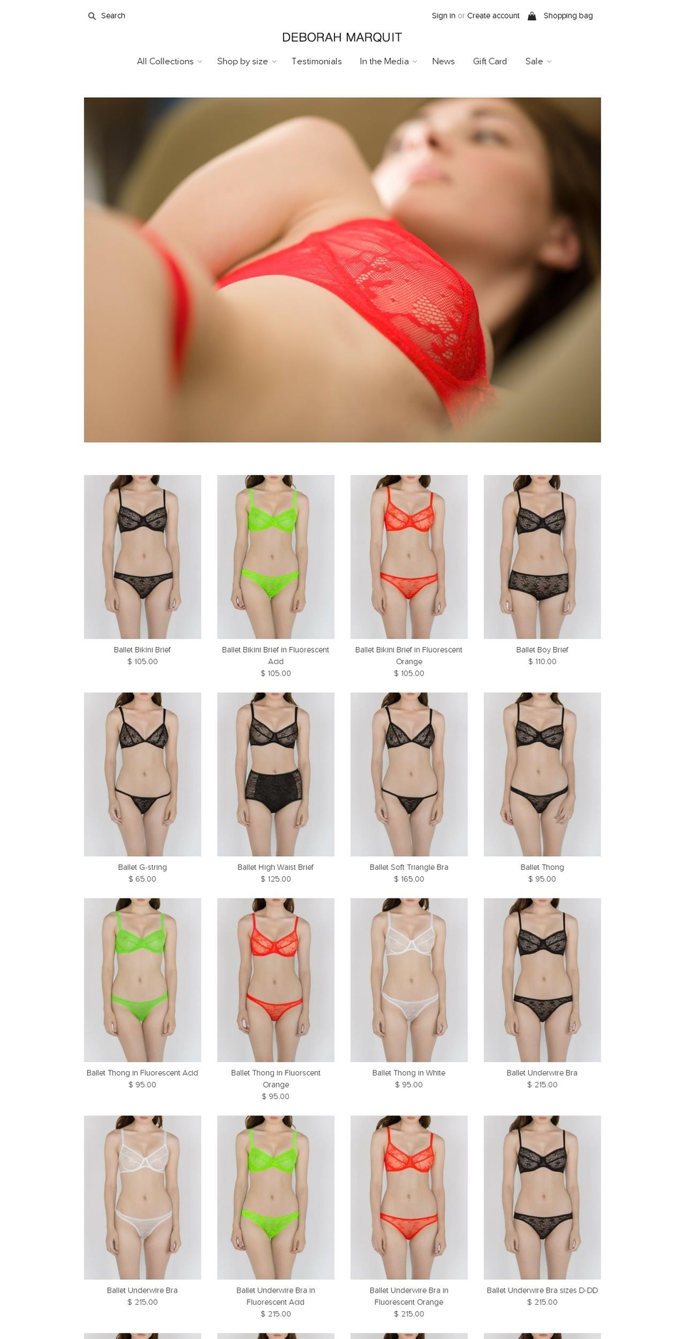 deborahmarquit.com shopify website screenshot