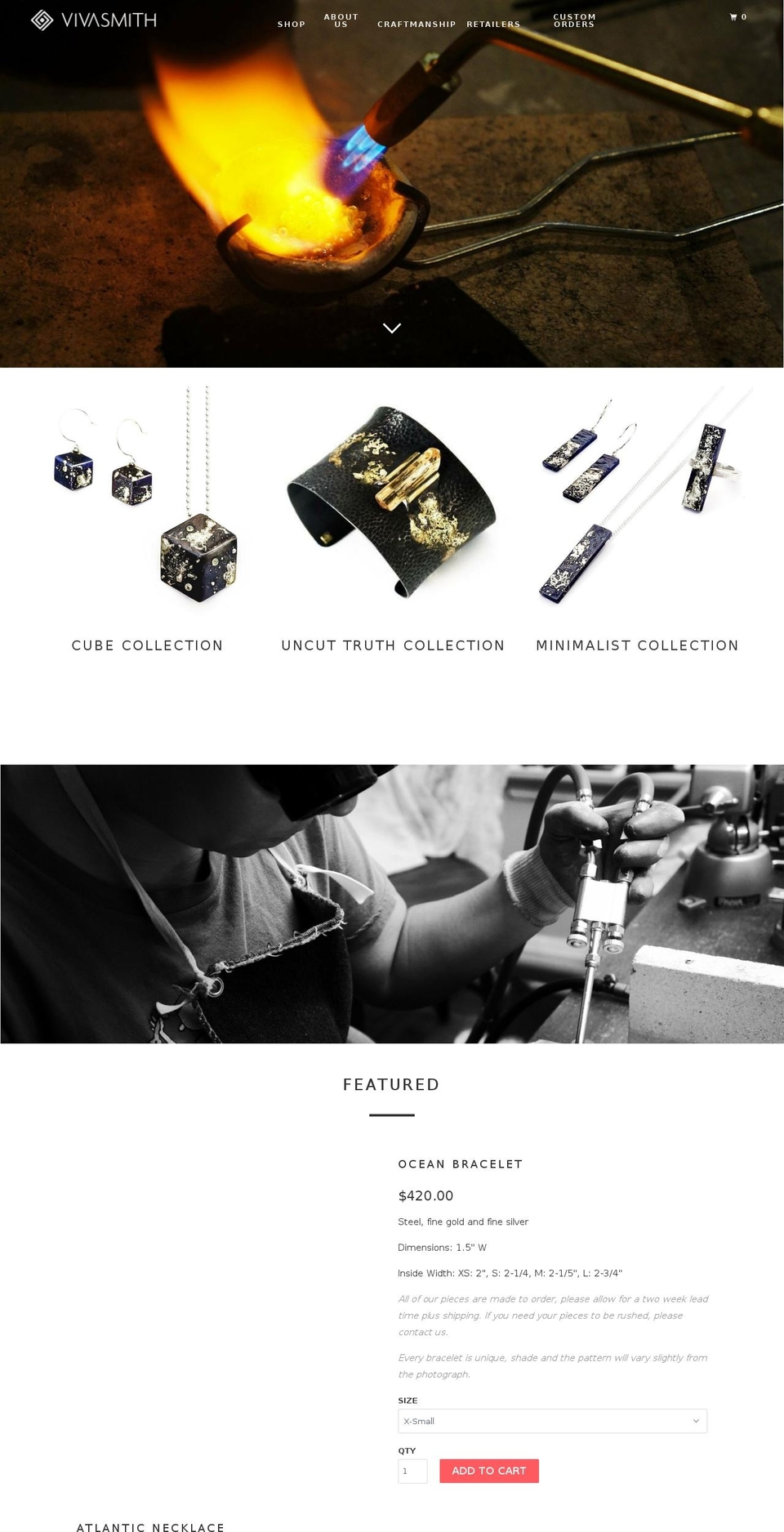 deborahvivas.com — Shopify storefront screenshot