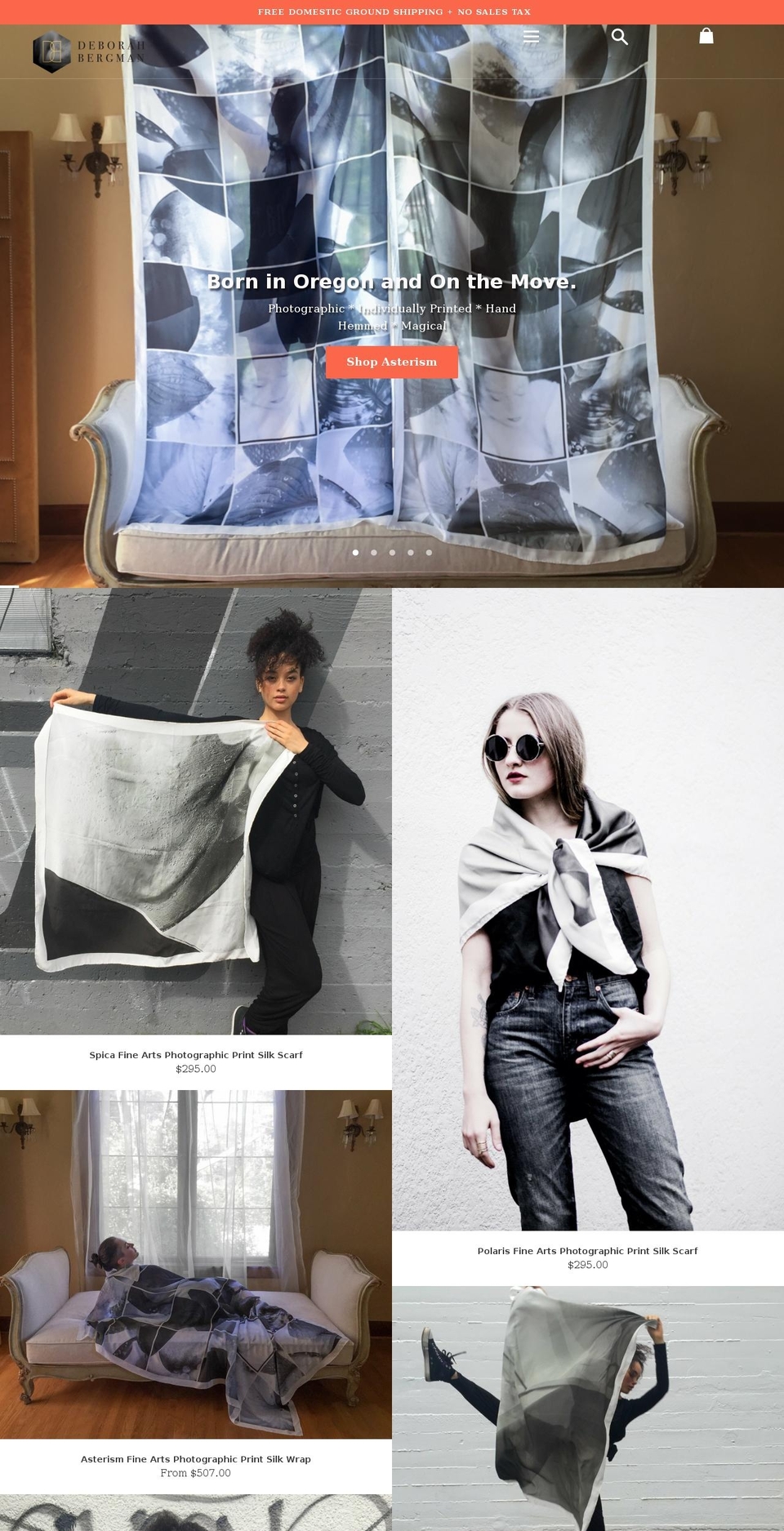 debrabergmandesign.com shopify website screenshot