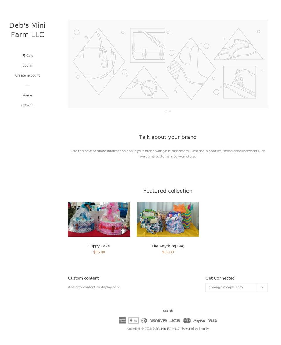 debsminifarm.com — Shopify storefront screenshot