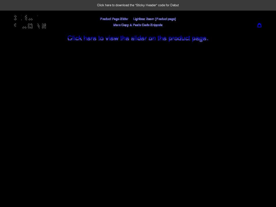 debut-theme-slider.myshopify.com shopify website screenshot