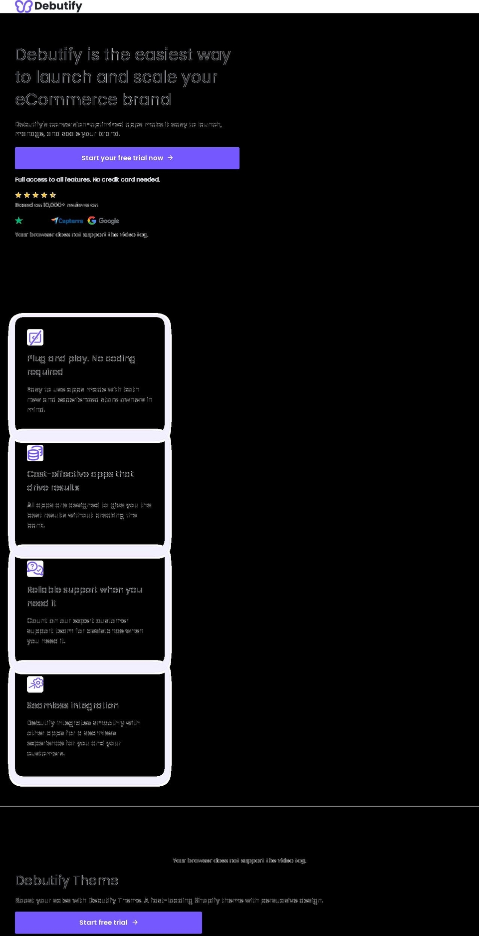 debutify.com — Shopify storefront screenshot