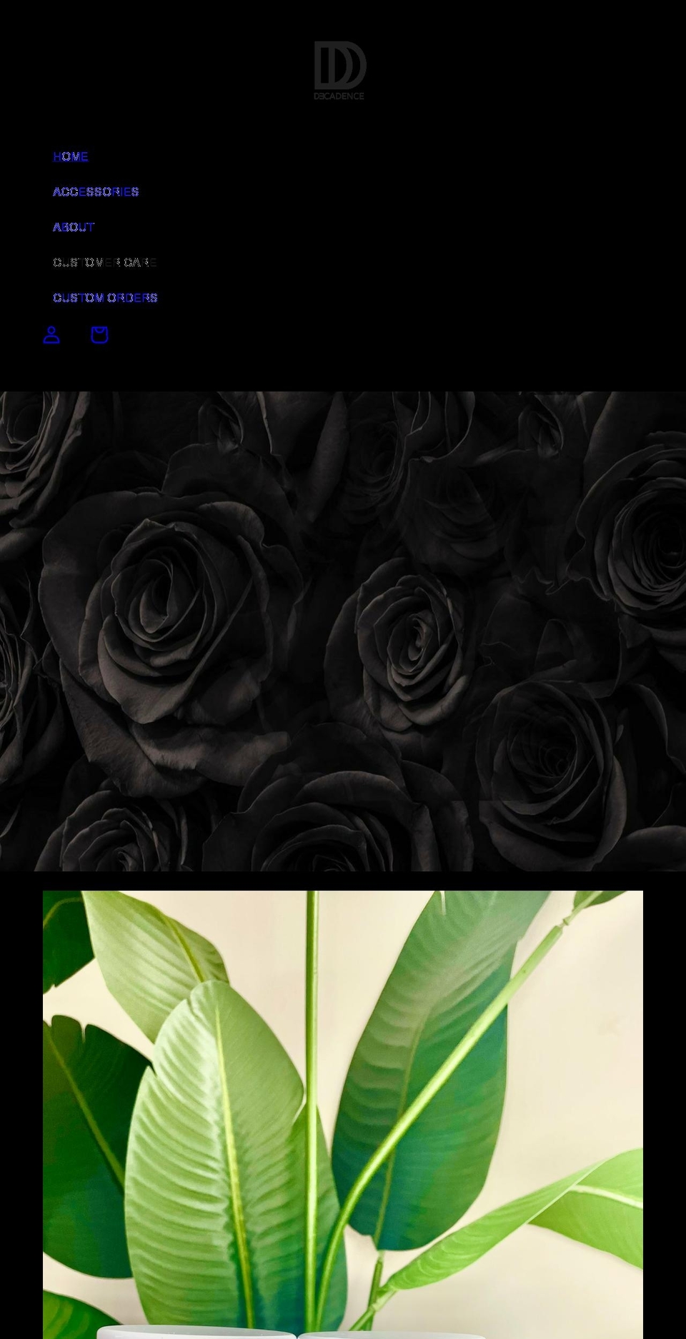 decadencecandles.com shopify website screenshot