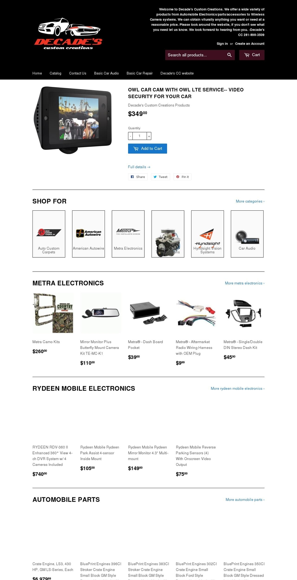 decadescc.net shopify website screenshot