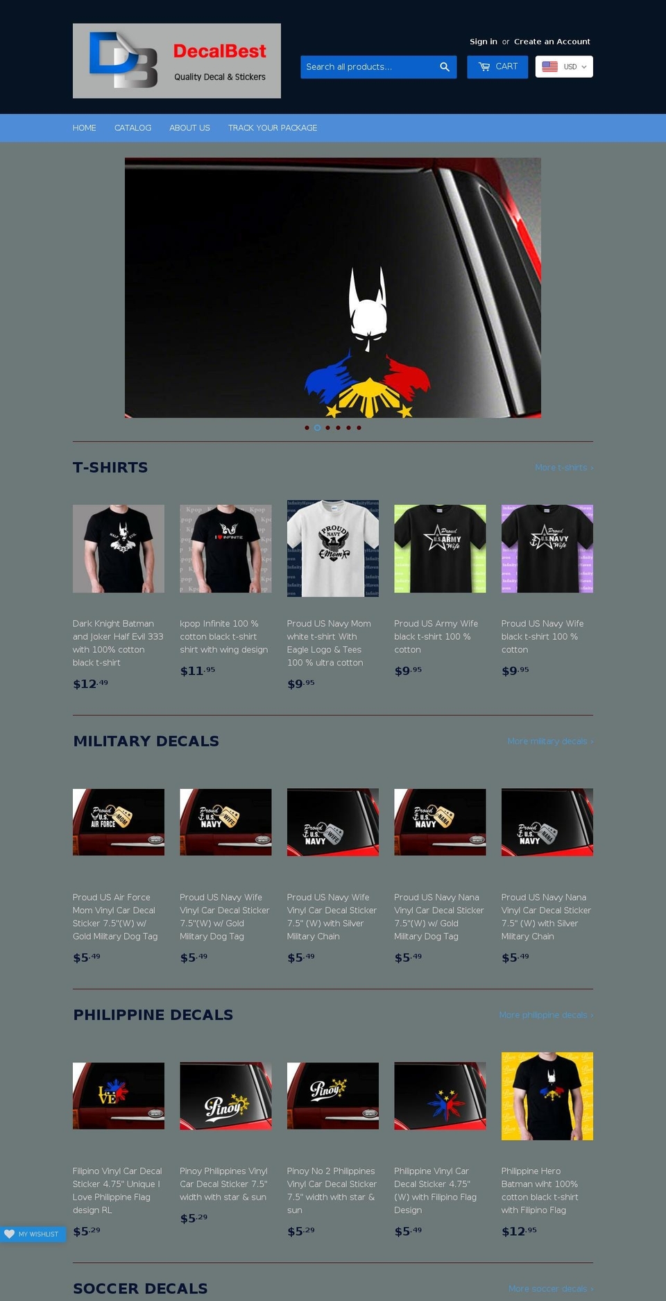 decalbest.com — Shopify storefront screenshot