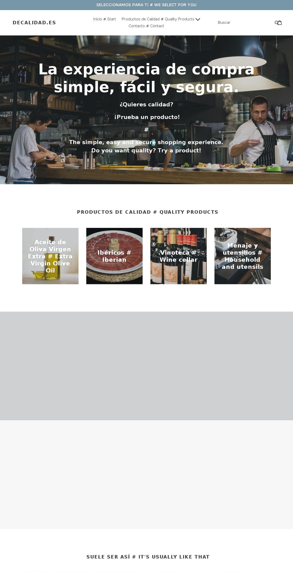 decalidad.es shopify website screenshot