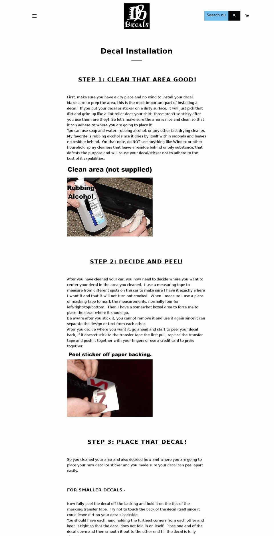 decalinstall.com — Shopify storefront screenshot