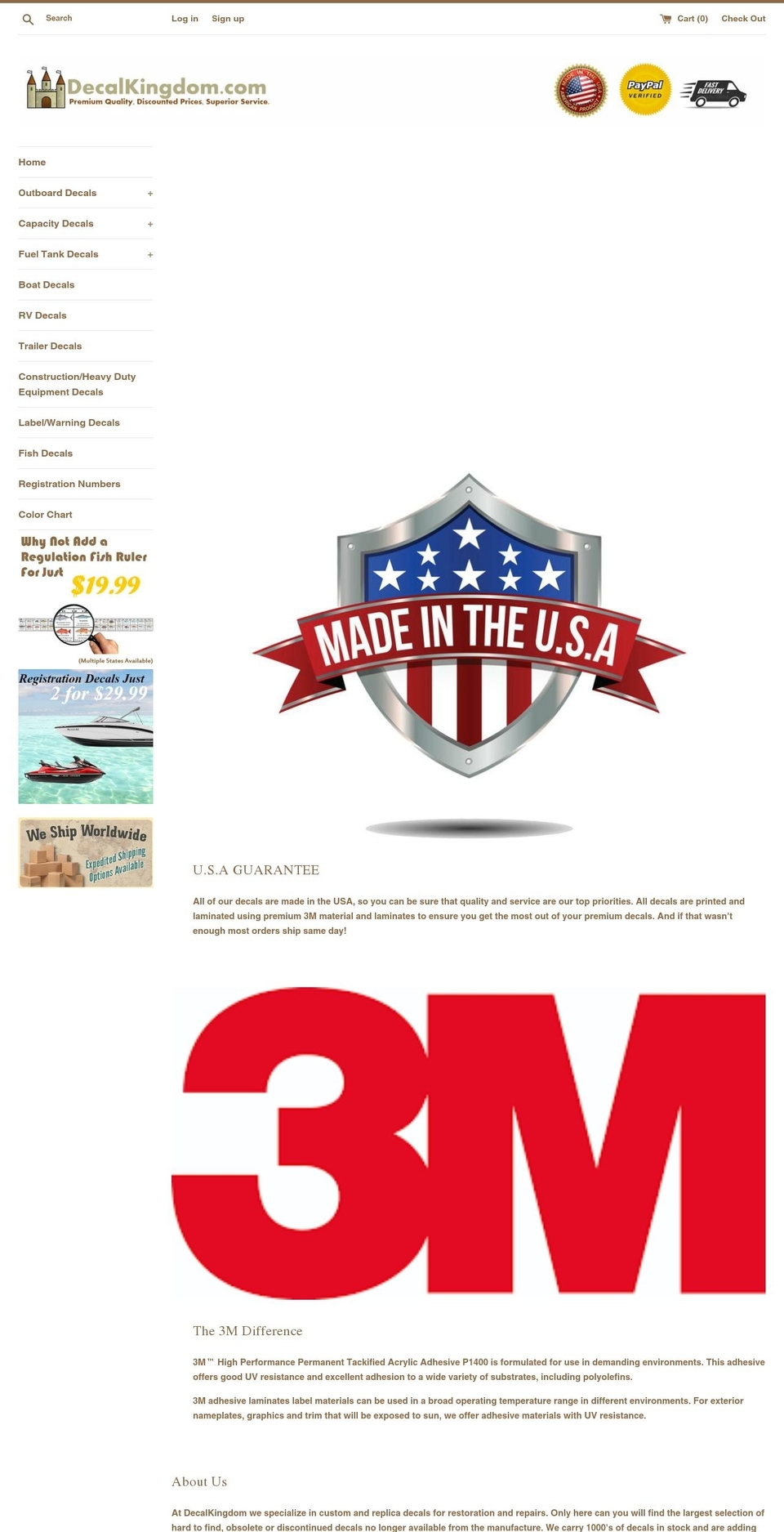 decalkingdom.com — Shopify storefront screenshot