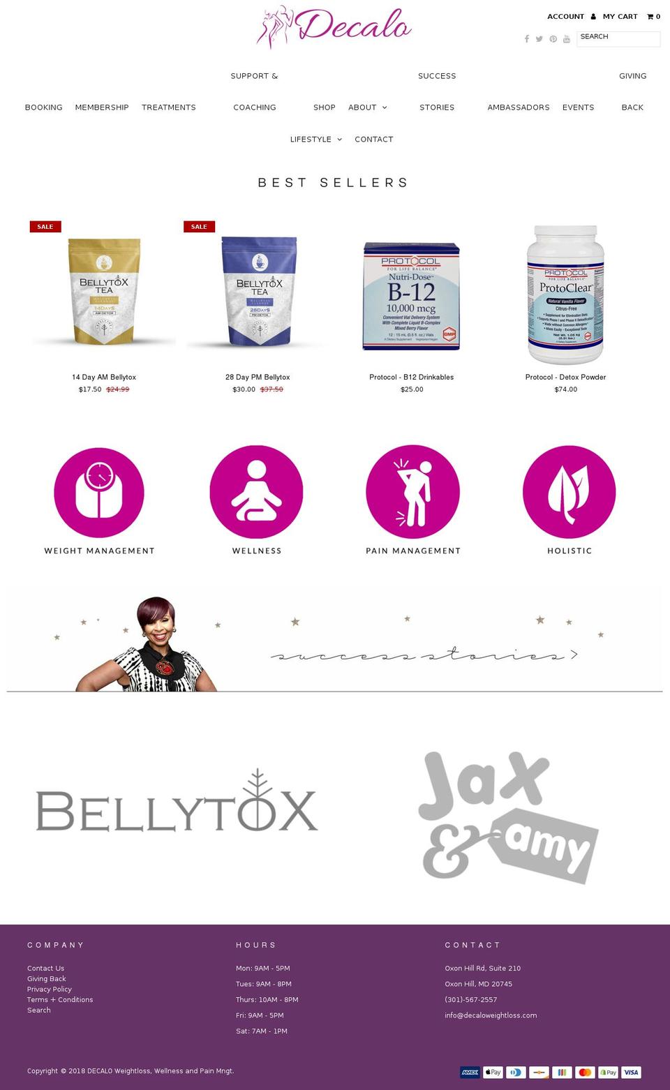 Decalo Theme Shopify theme site example decalo.net