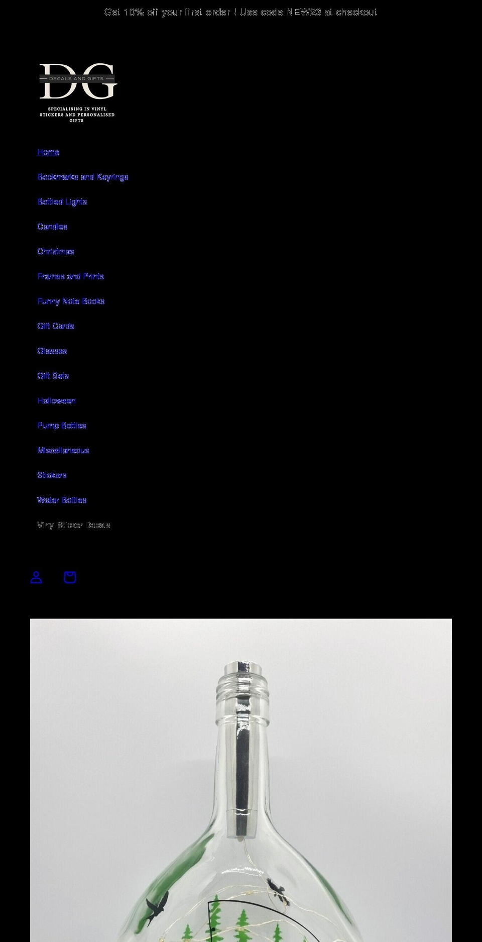 decalsandgifts.com shopify website screenshot