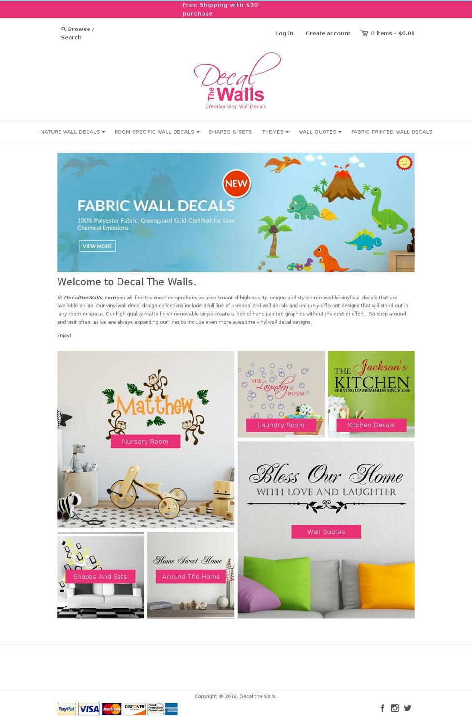 decalwalls.com — Shopify storefront screenshot