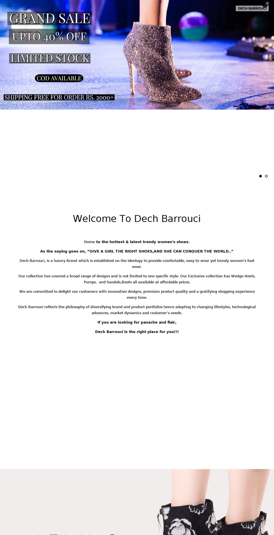dechbarrouci.com — Shopify storefront screenshot