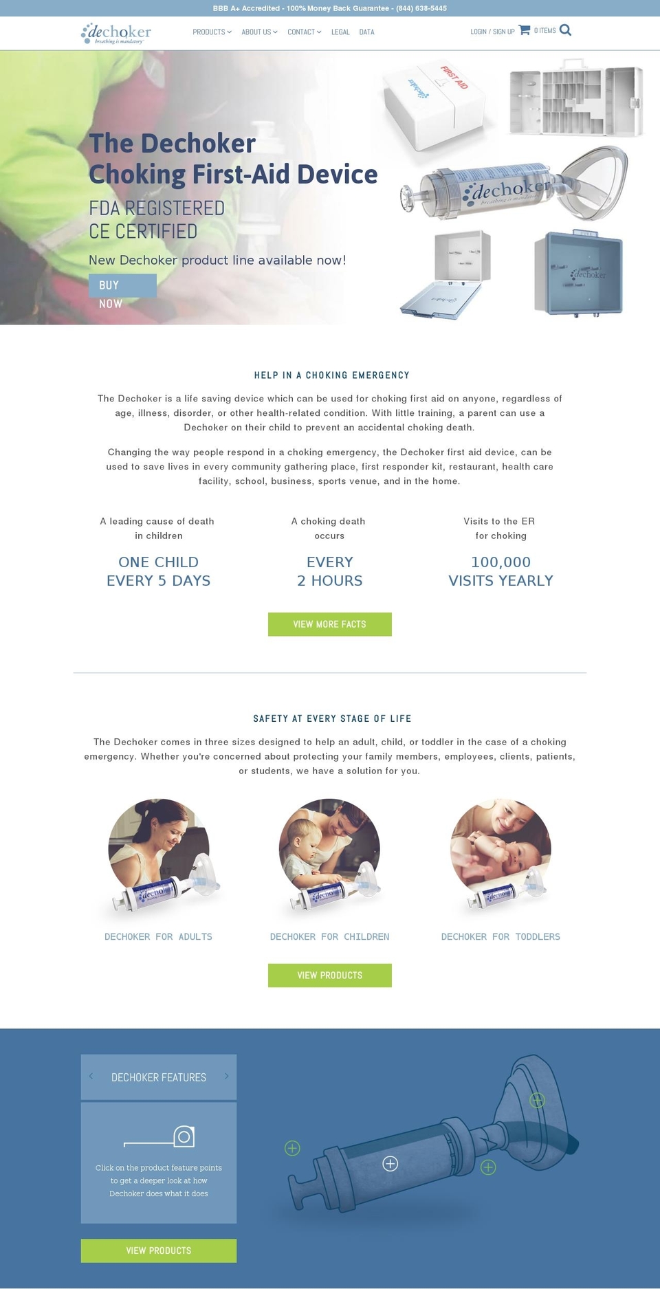 dechoker.com shopify website screenshot