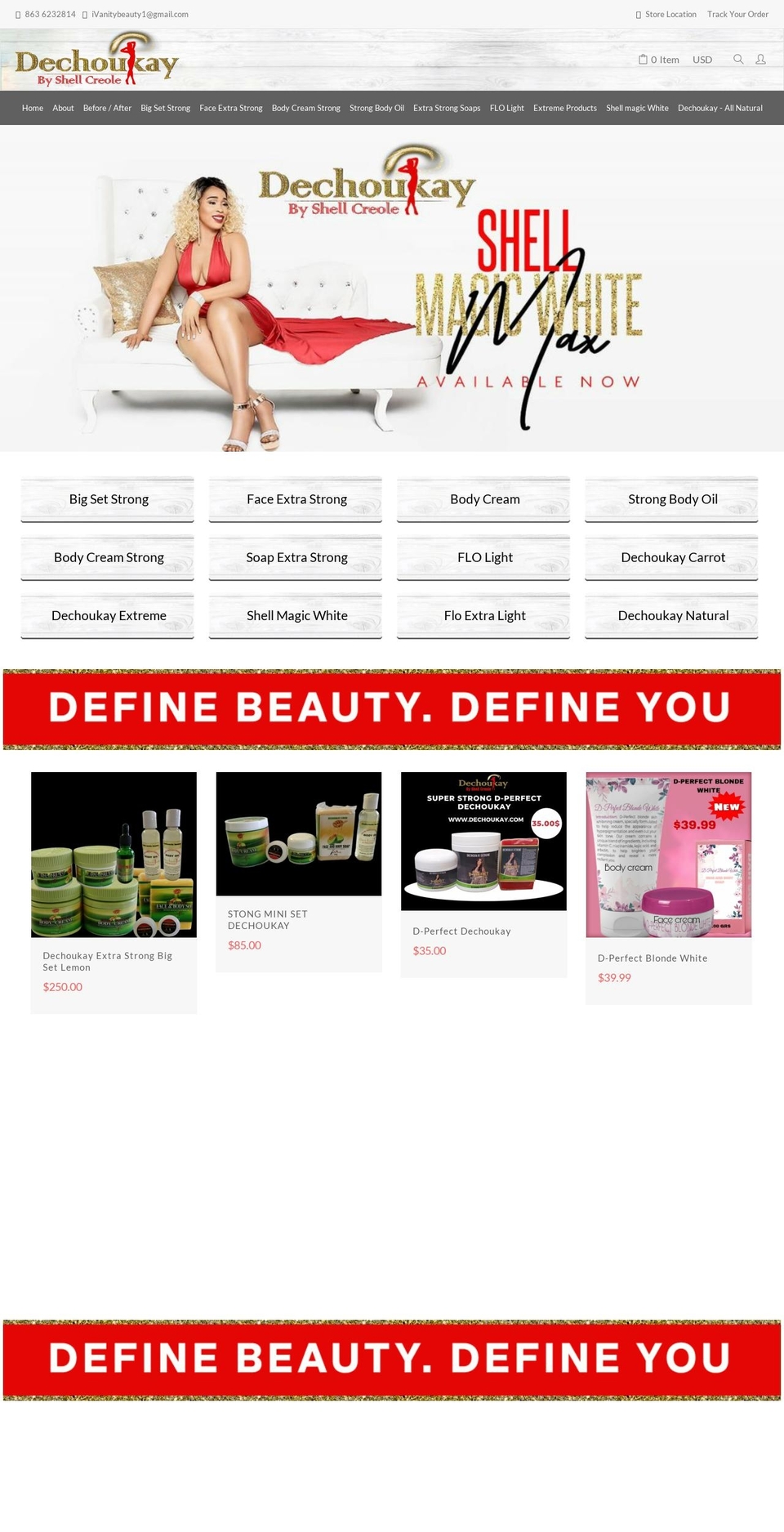 shiela Shopify theme site example dechoukay.com