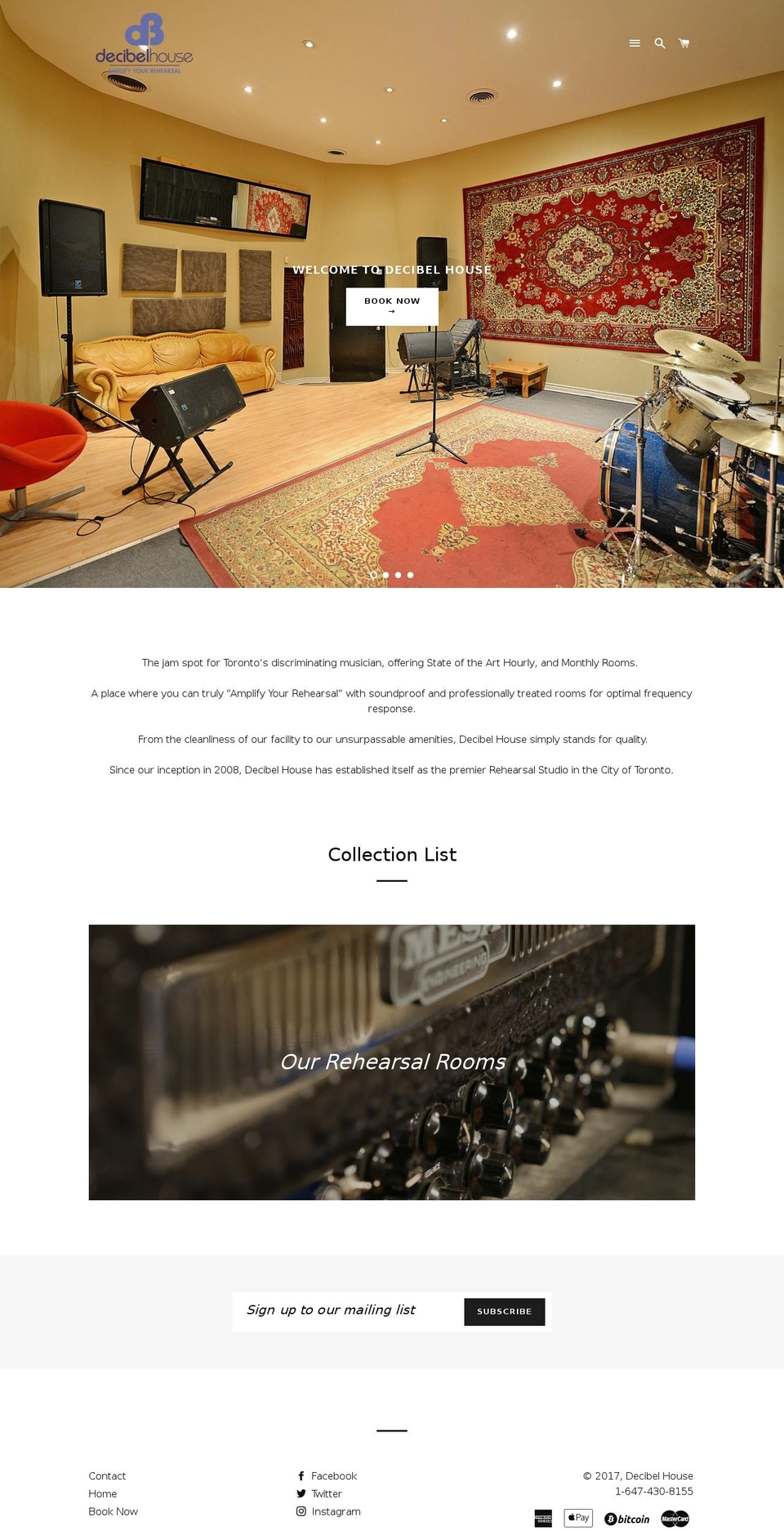 decibelhouse.com shopify website screenshot