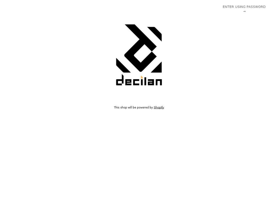 decilan.com — Shopify storefront screenshot