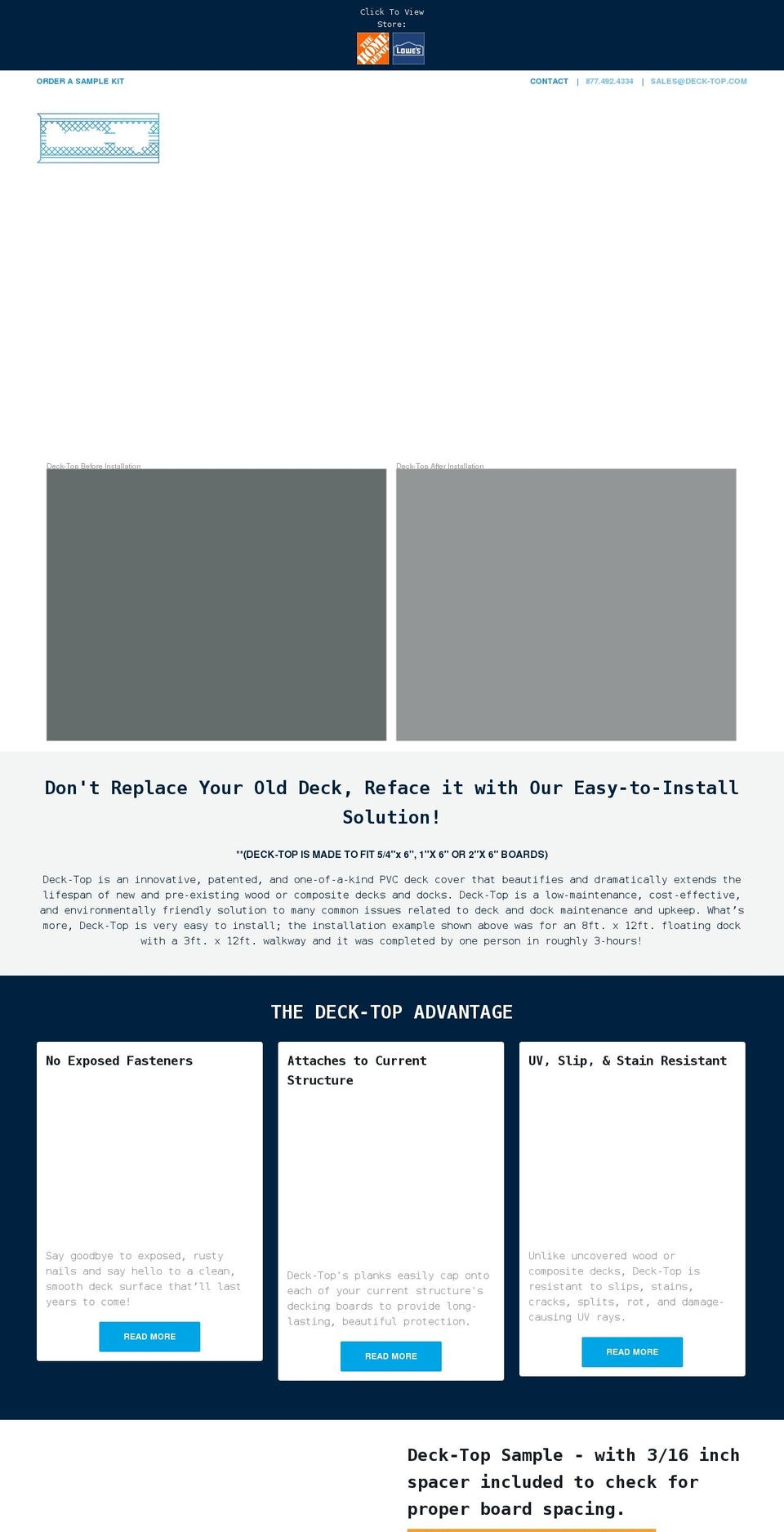 deck-top.com shopify website screenshot