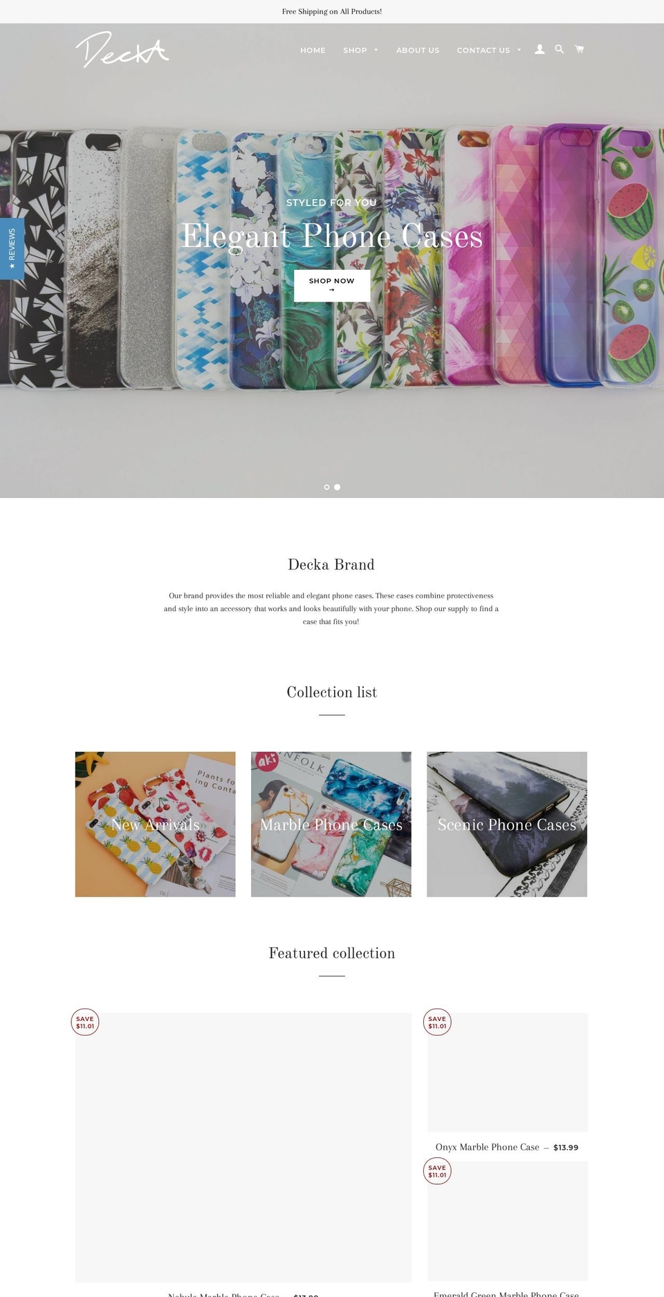 deckabrand.com — Shopify storefront screenshot