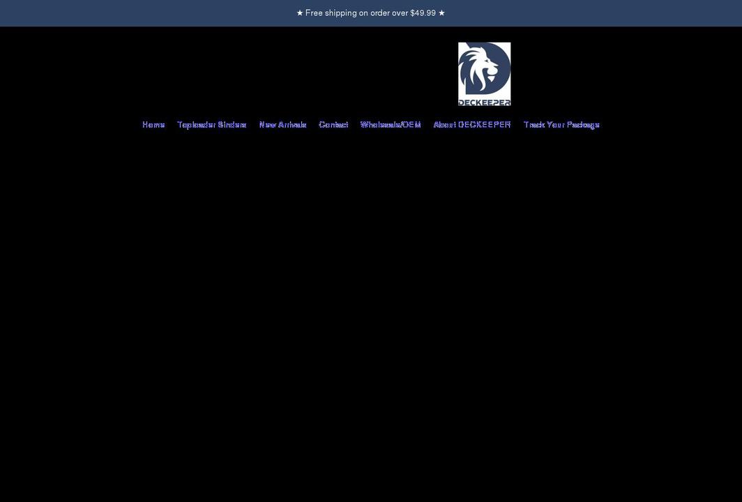 deckeeper.com shopify website screenshot