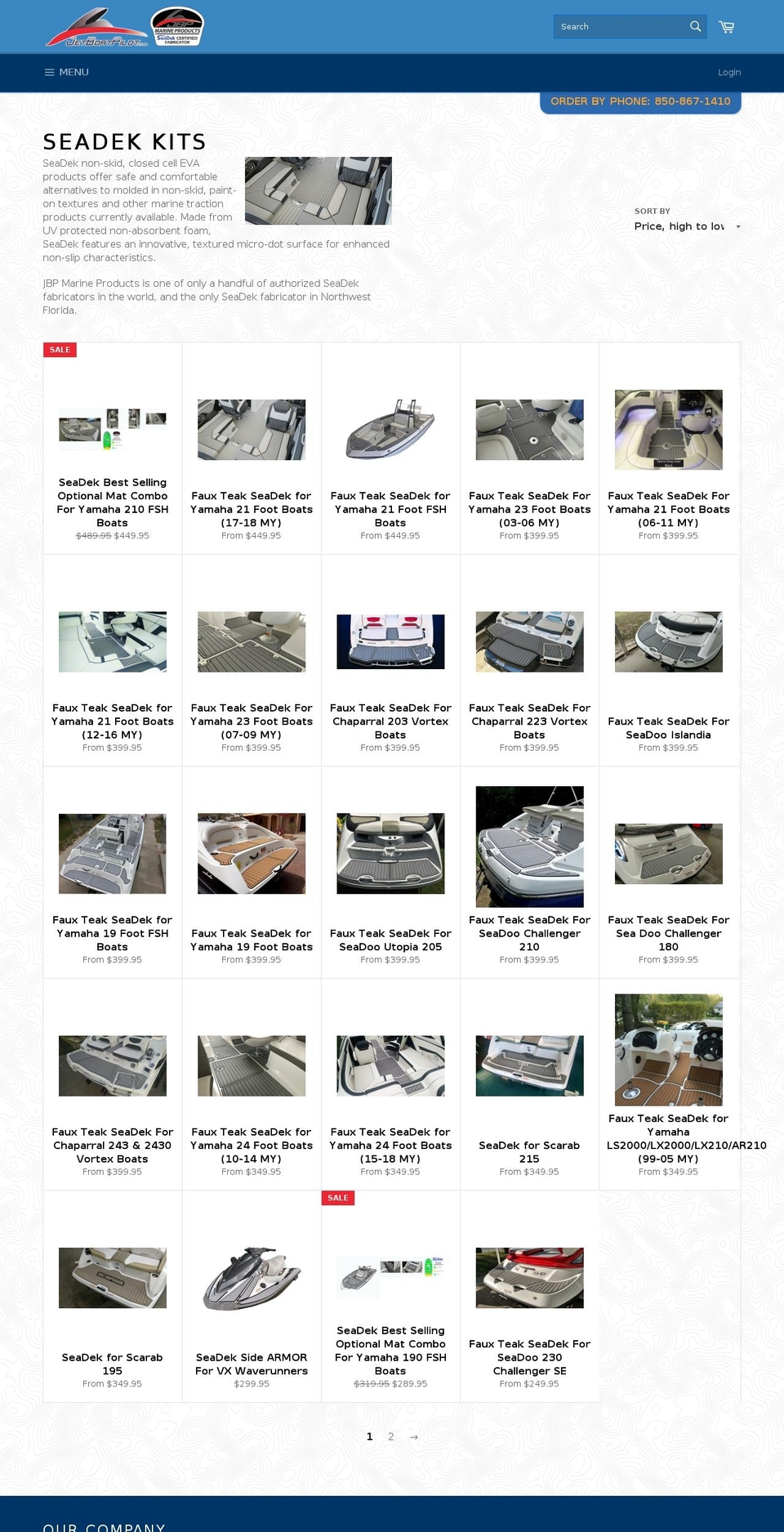 JetBoatPilot Shopify theme site example deckmyboat.com