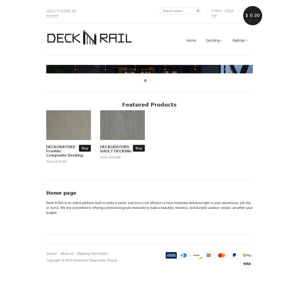 decknrail.com — Shopify storefront screenshot