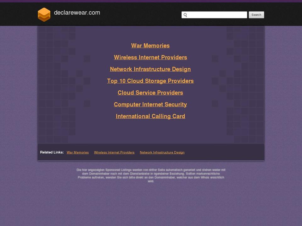 declare-wear.myshopify.com shopify website screenshot