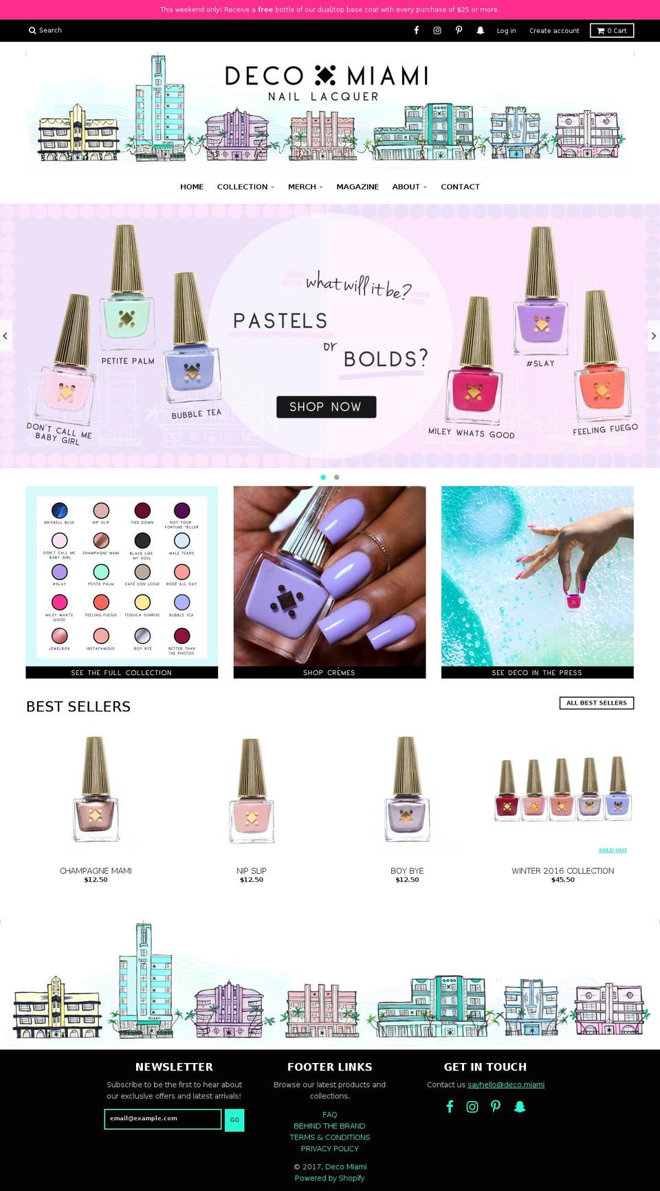 deco-cosmetics.com shopify website screenshot