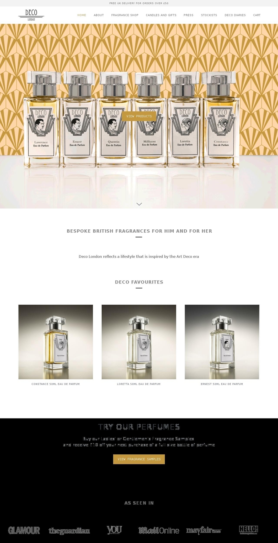 deco-perfume.com — Shopify storefront screenshot