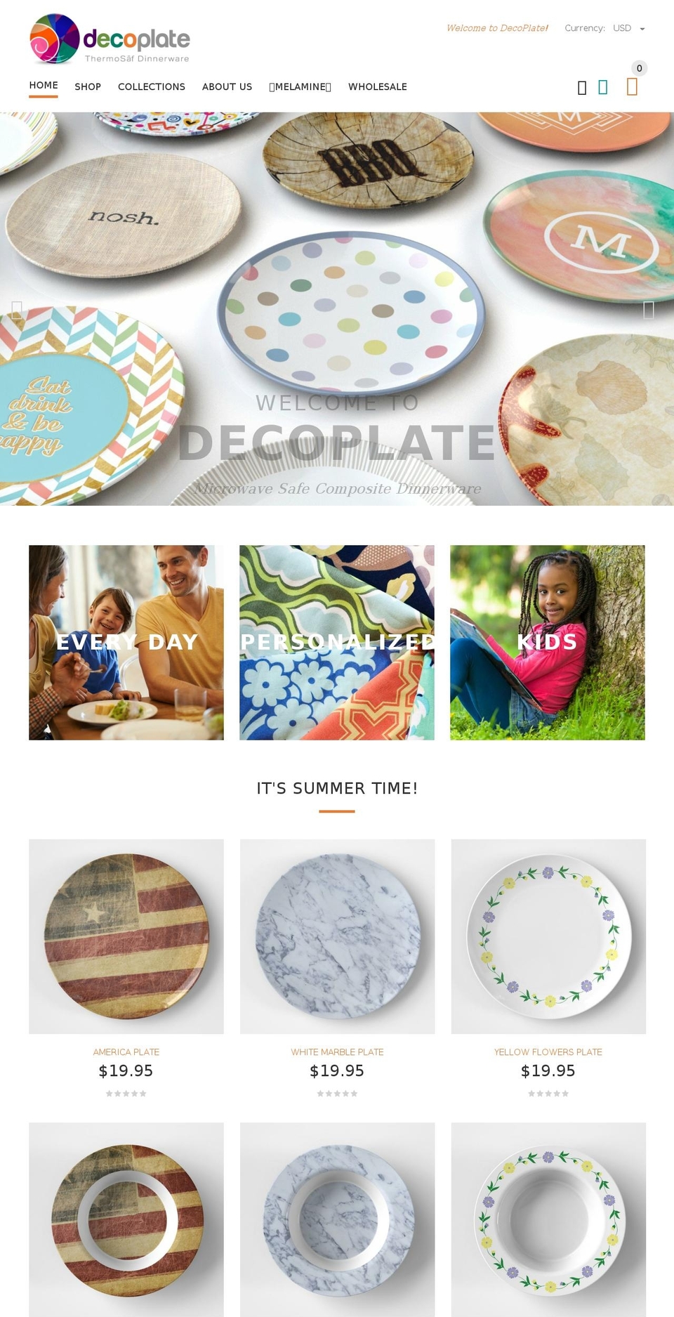 DecoPlate Website Shopify theme site example deco-plate.com