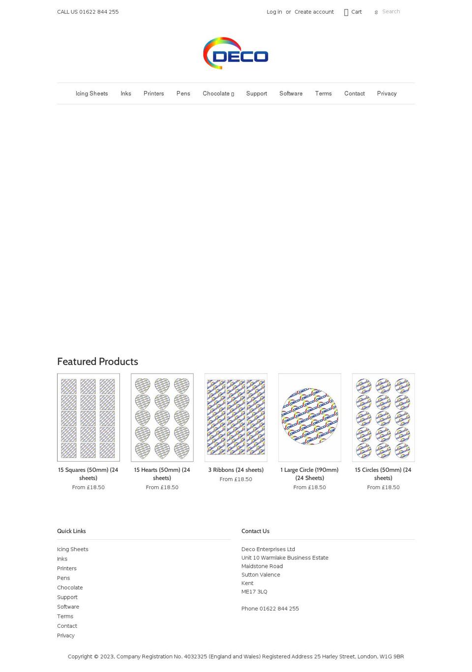 deco.uk.com shopify website screenshot