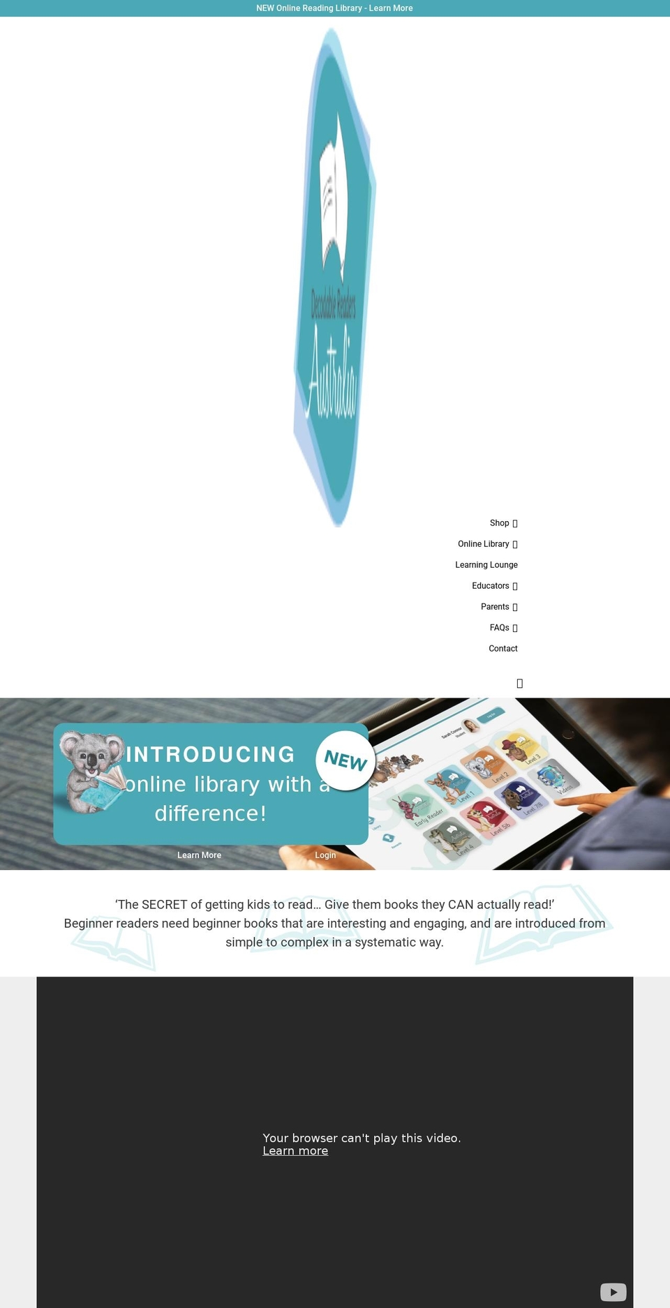 decodablereadersaustralia.com.au shopify website screenshot