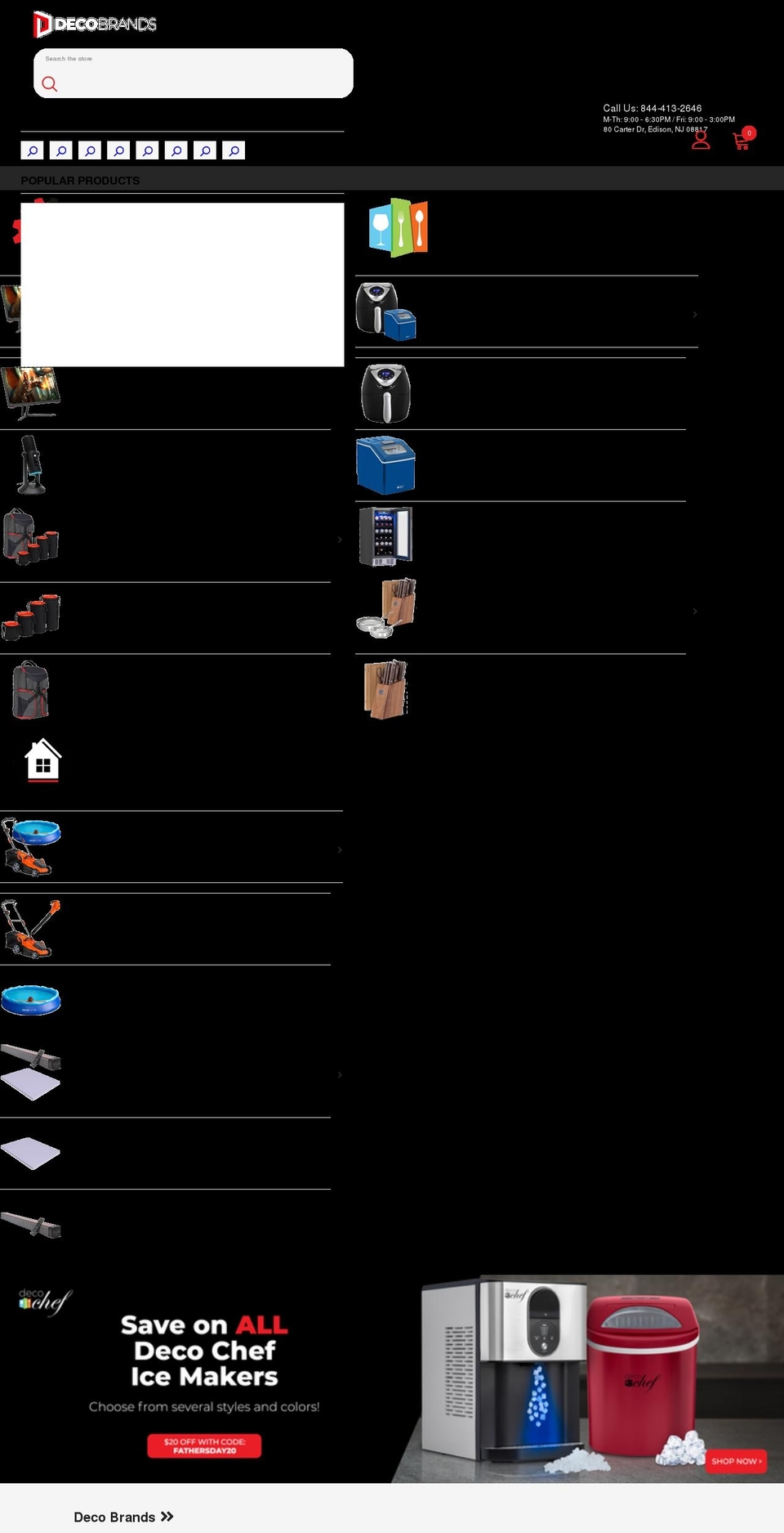 decogear.com shopify website screenshot