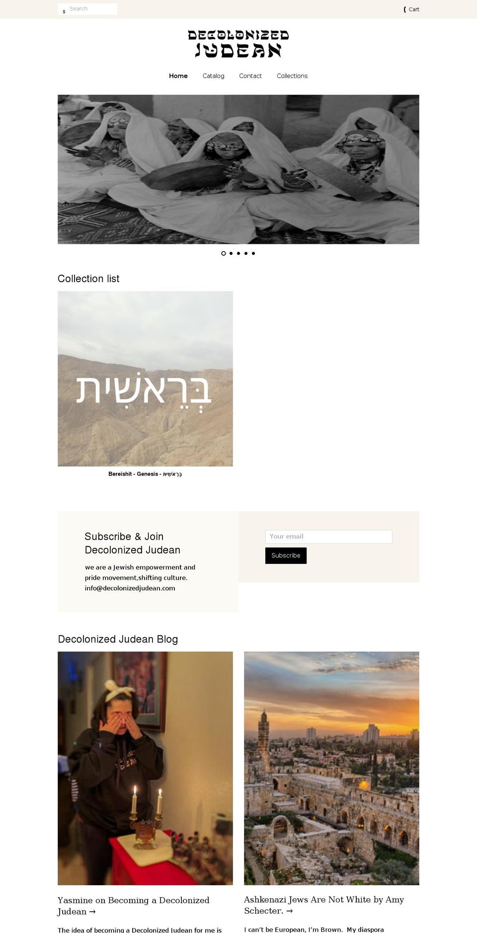 decolonizedjudean.com shopify website screenshot