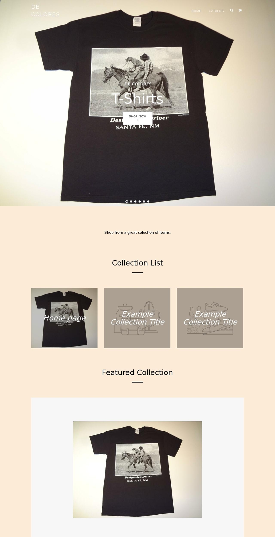 decoloresnm.com shopify website screenshot