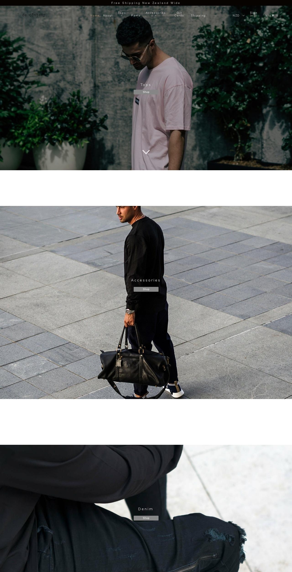 decontemp.com shopify website screenshot