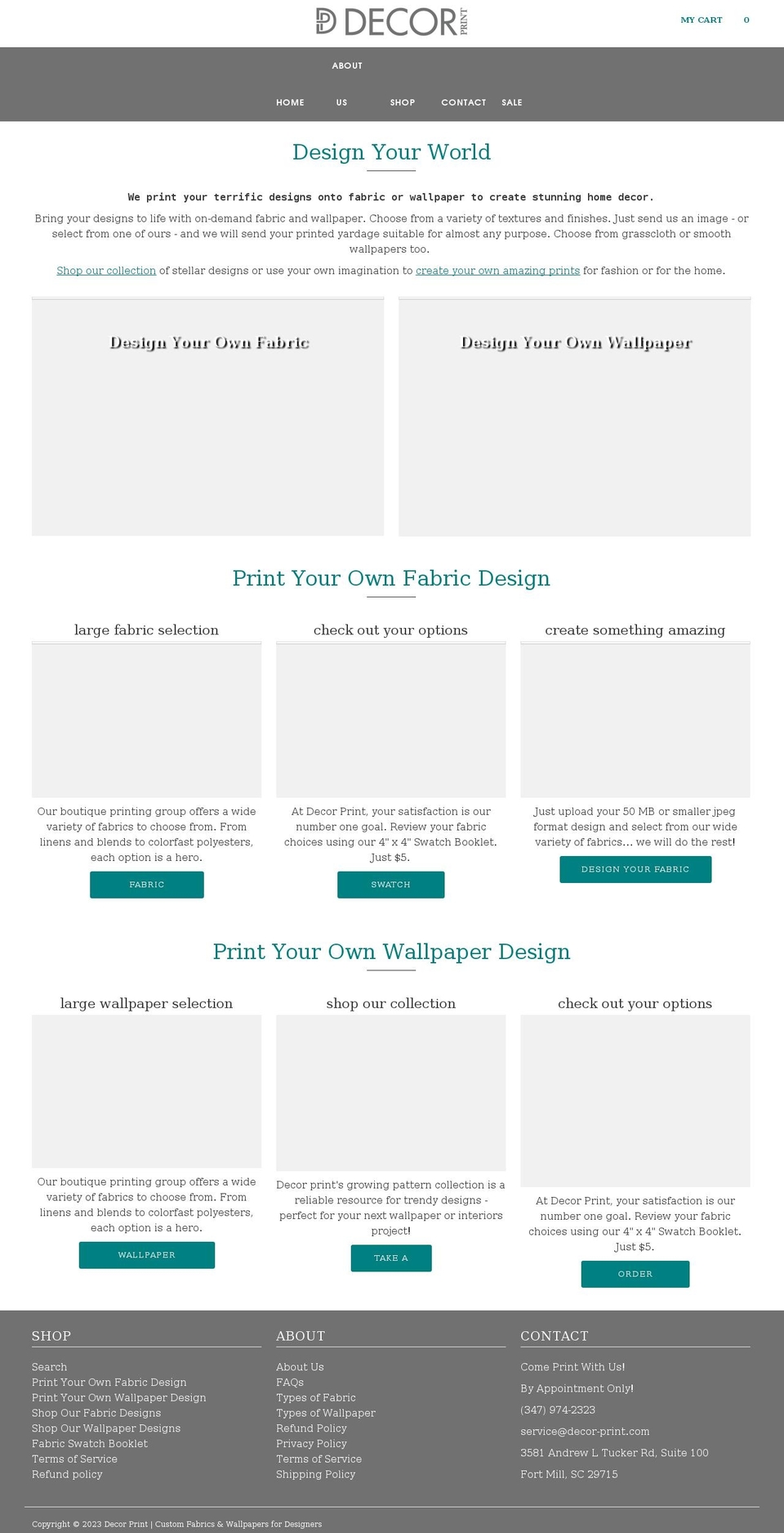 decor-print.com shopify website screenshot