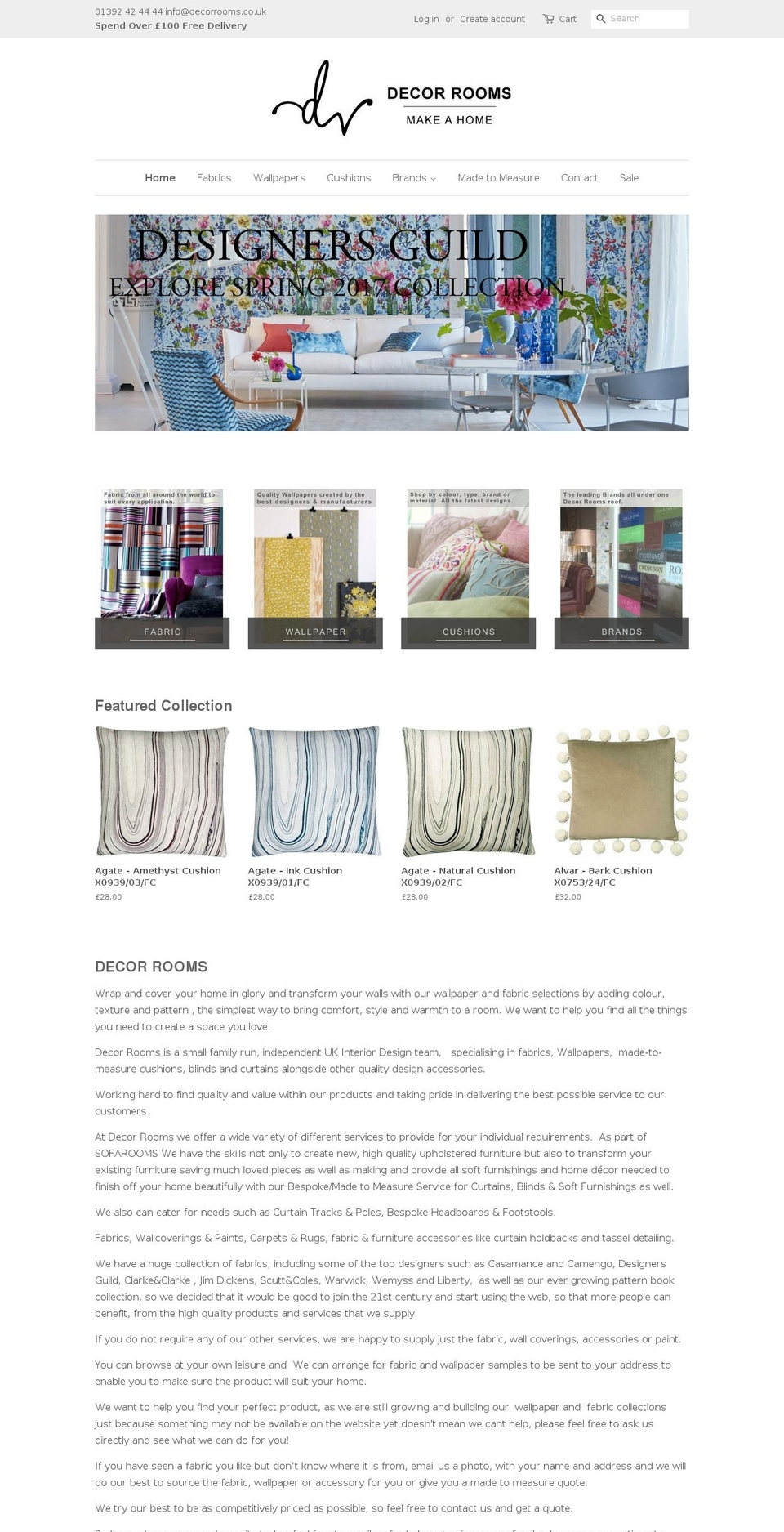 decor-rooms.com shopify website screenshot