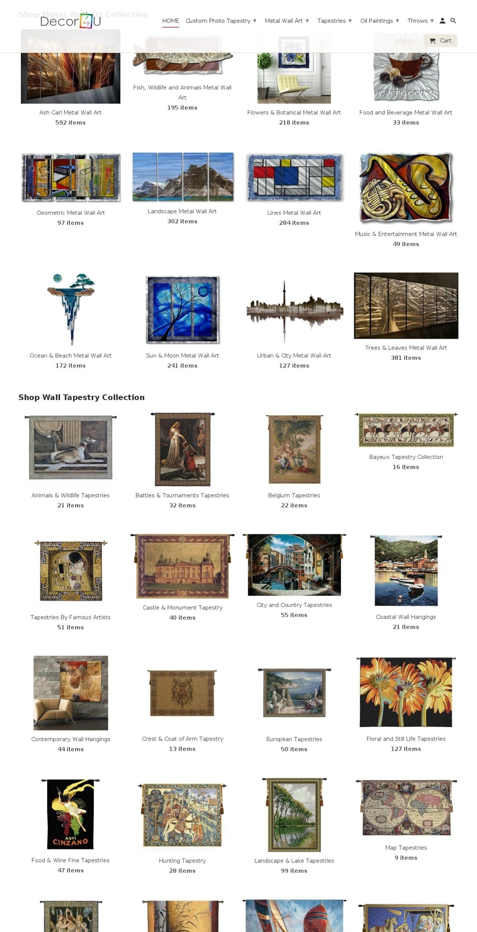 decor4u.org shopify website screenshot