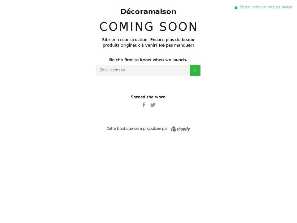 decoramaison.com — Shopify storefront screenshot
