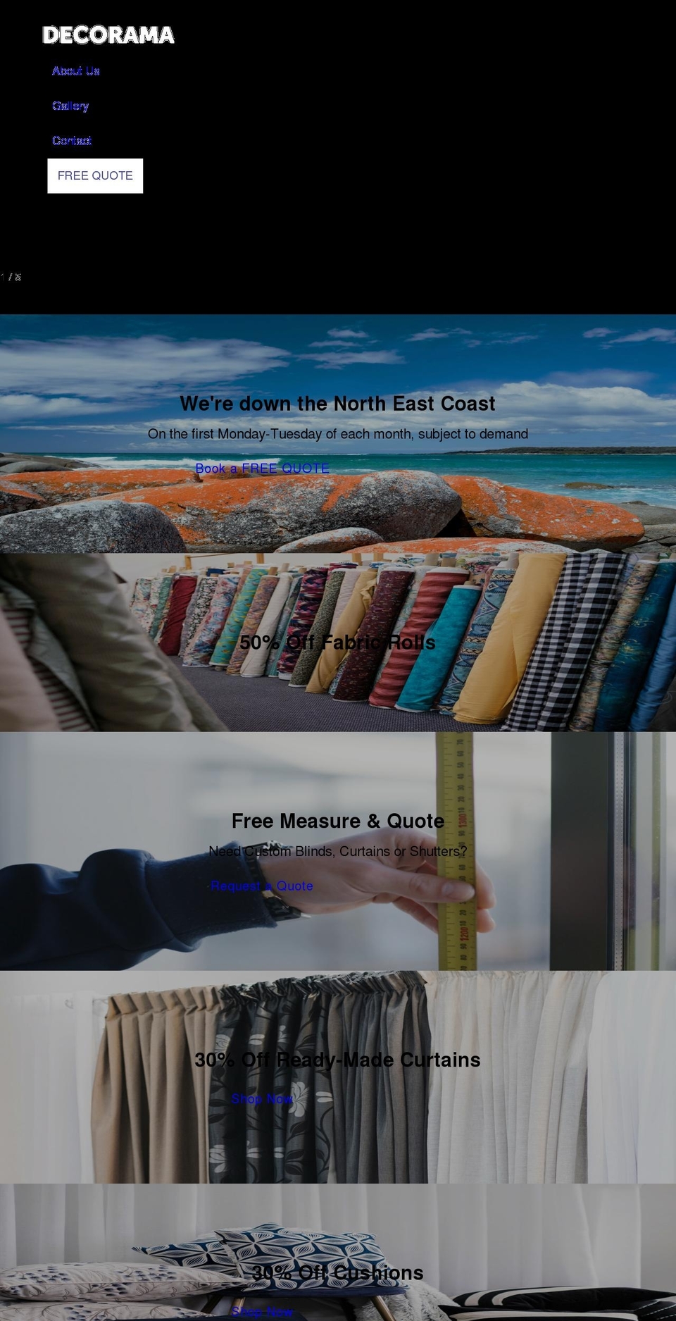 decoramalaunceston.com.au shopify website screenshot
