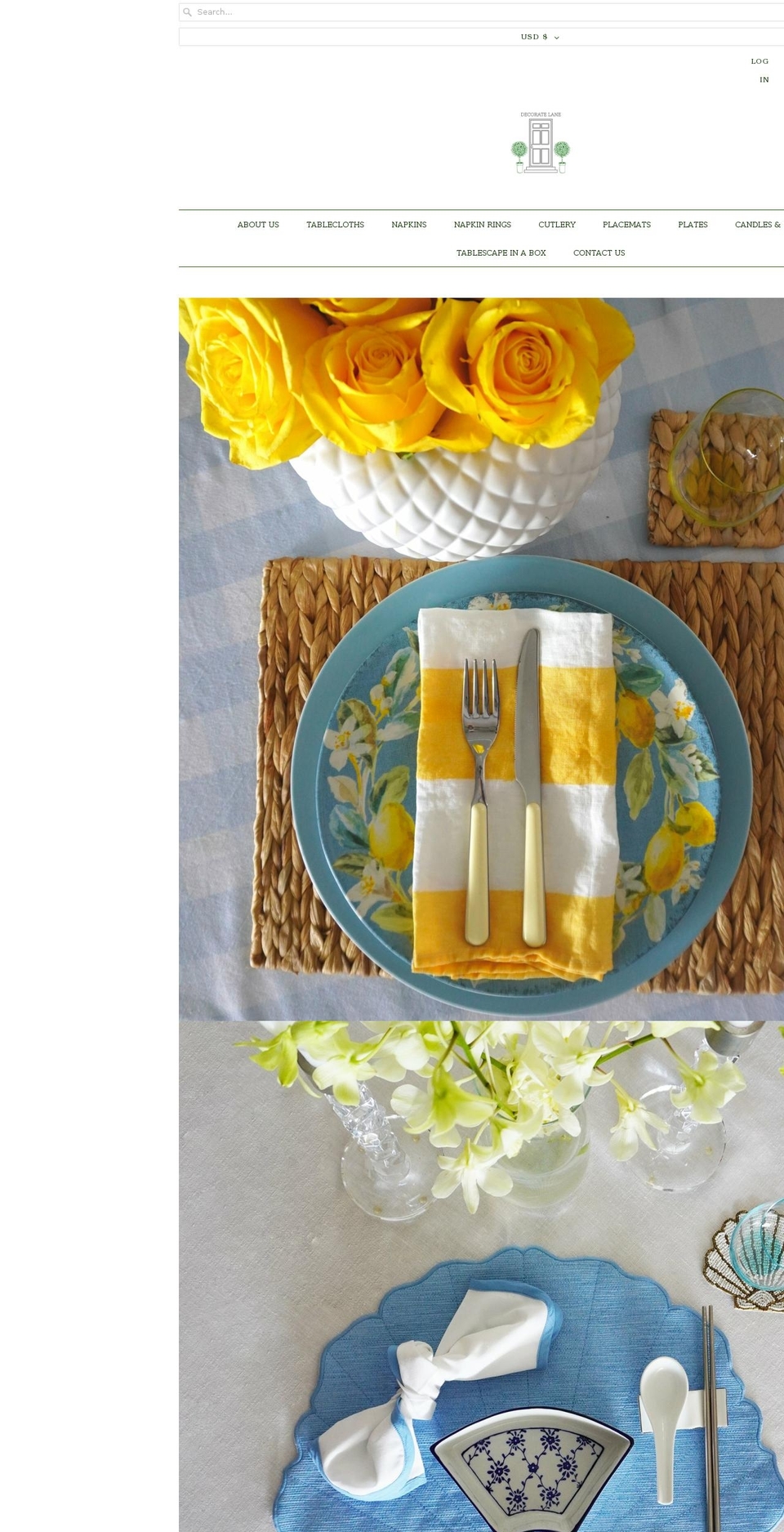 decoratelane.com shopify website screenshot