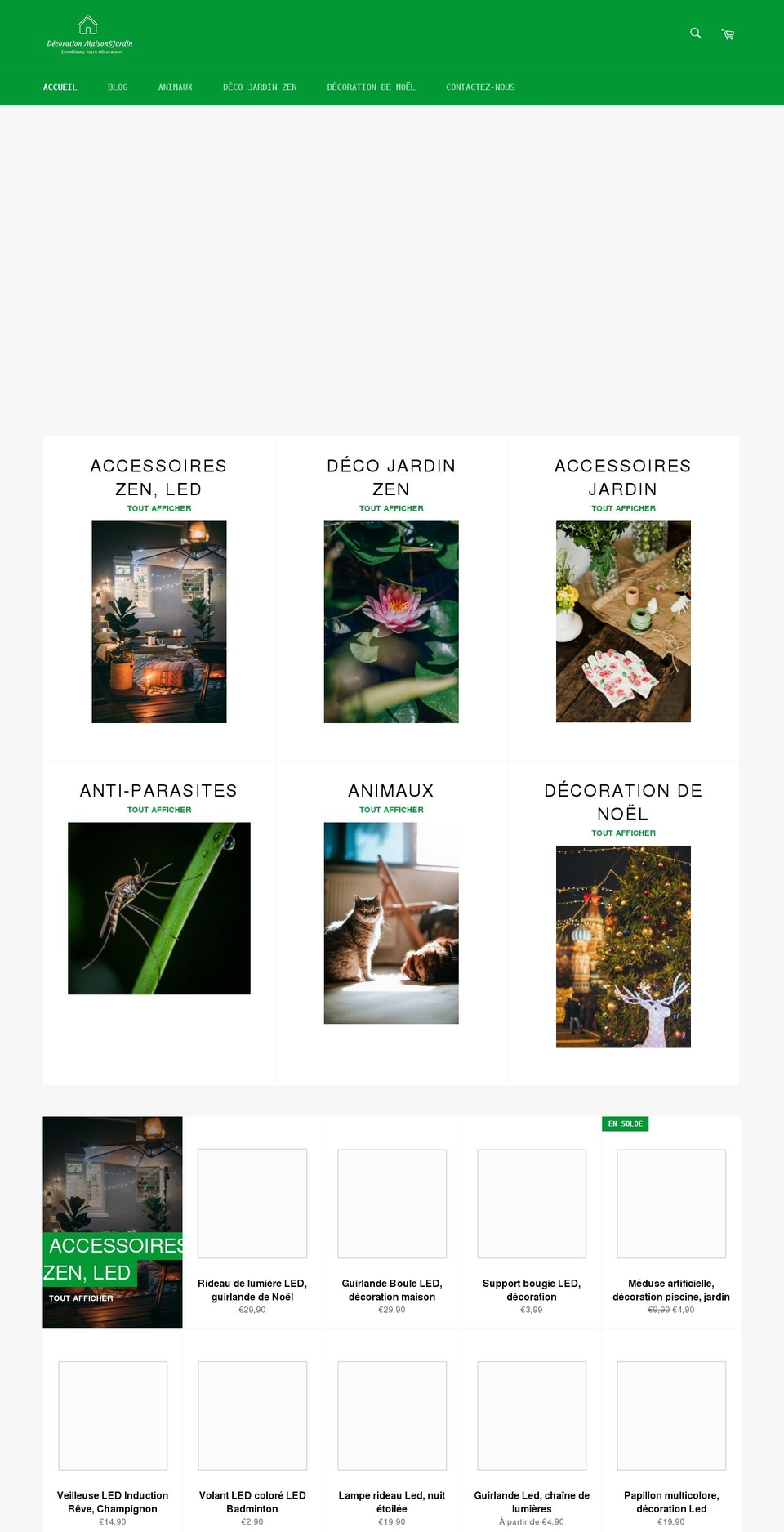 decoration-jardin.com shopify website screenshot