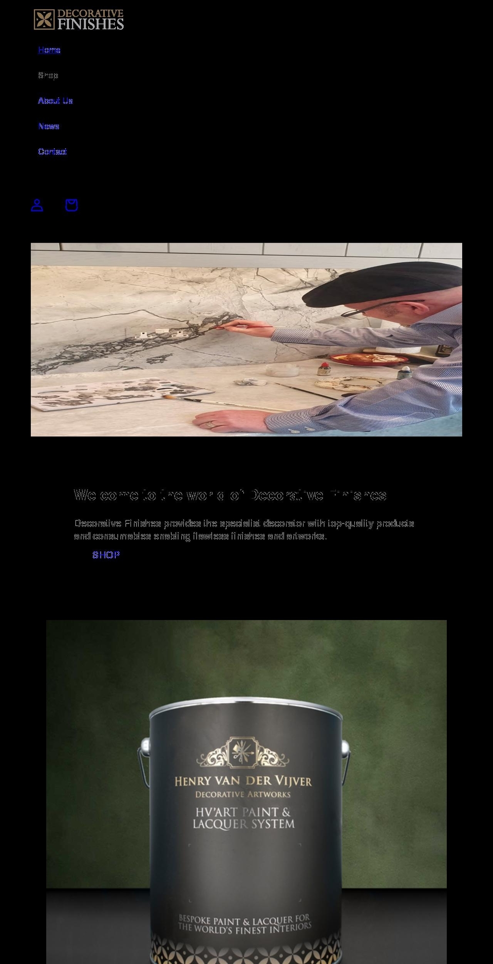 decorativefinishes.co.uk shopify website screenshot