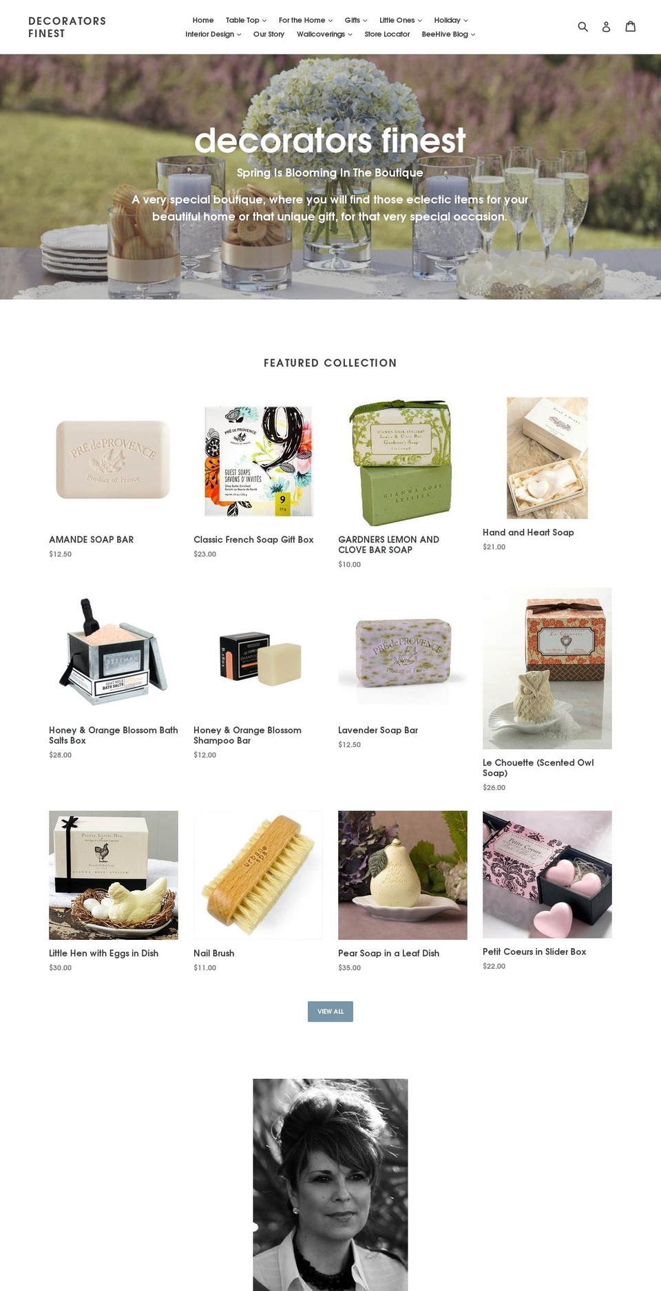 decoratorwallpapers.com shopify website screenshot