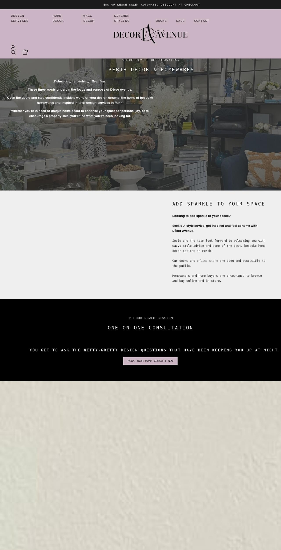 decoravenue.com.au shopify website screenshot