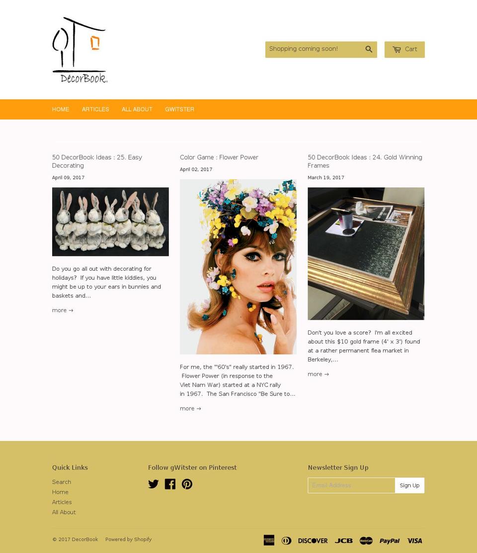 decorbook.com shopify website screenshot