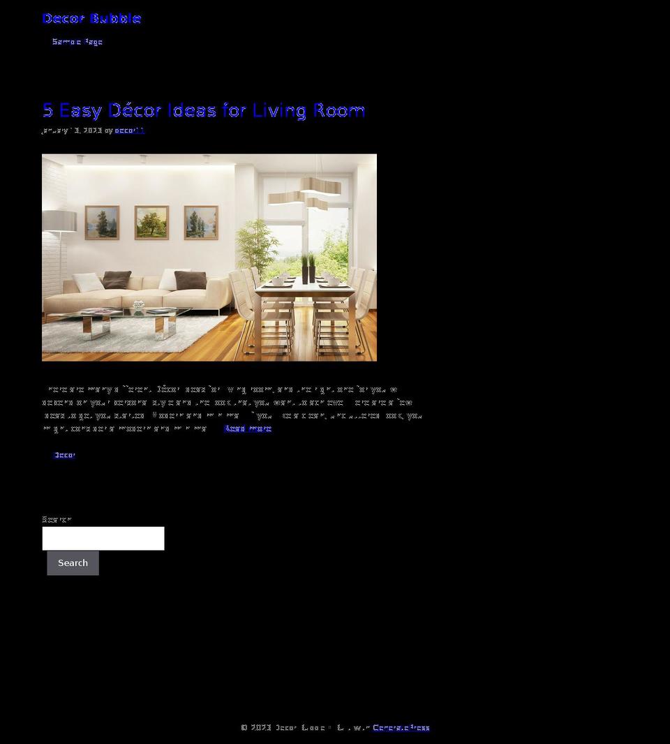 decorbubble.com — Shopify storefront screenshot
