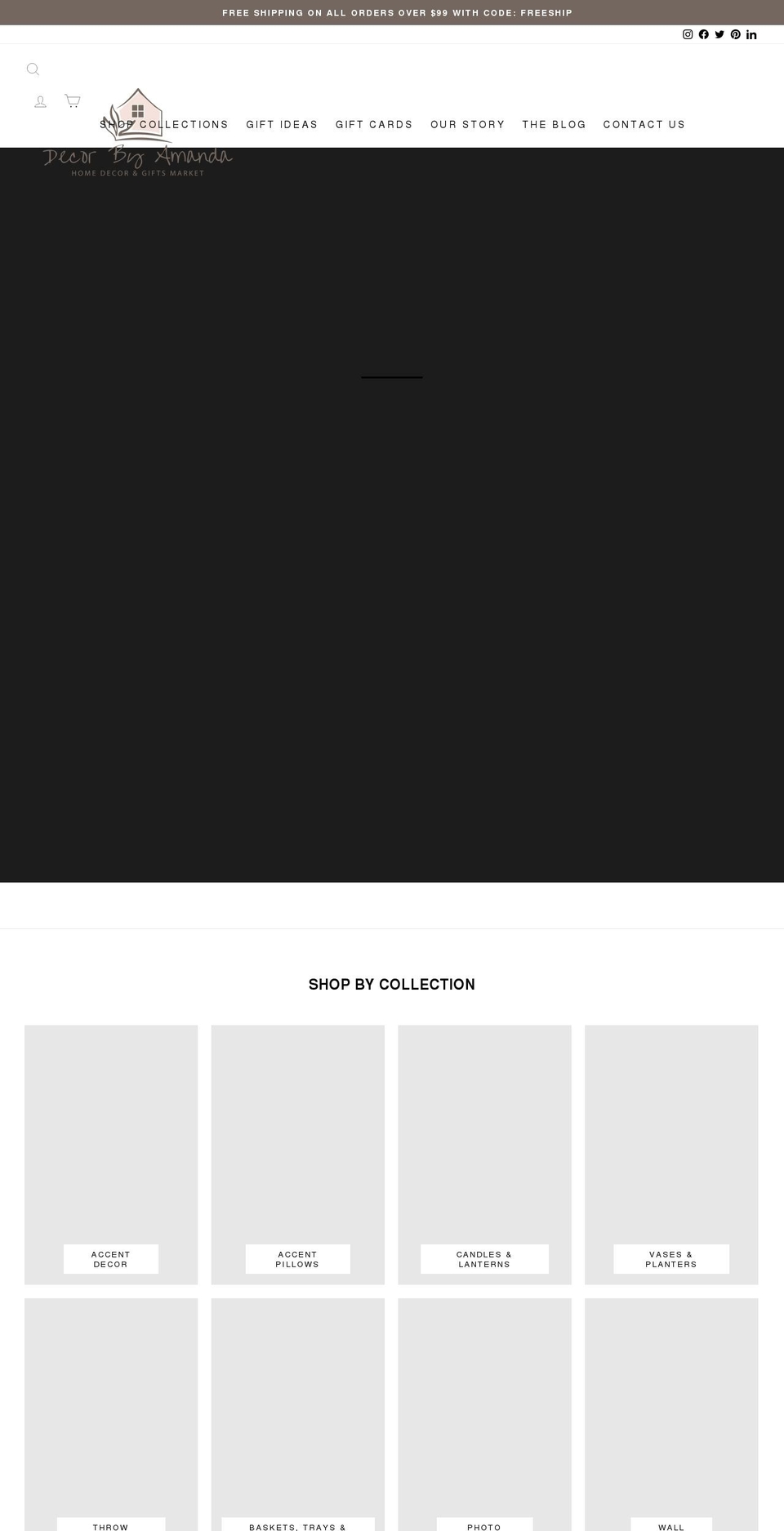 decorbyamanda.com shopify website screenshot