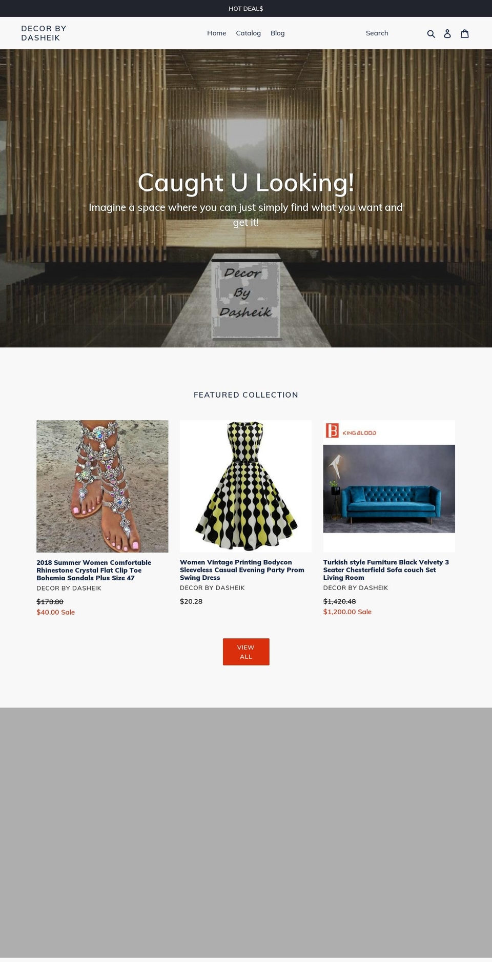 decorbydasheik.net shopify website screenshot
