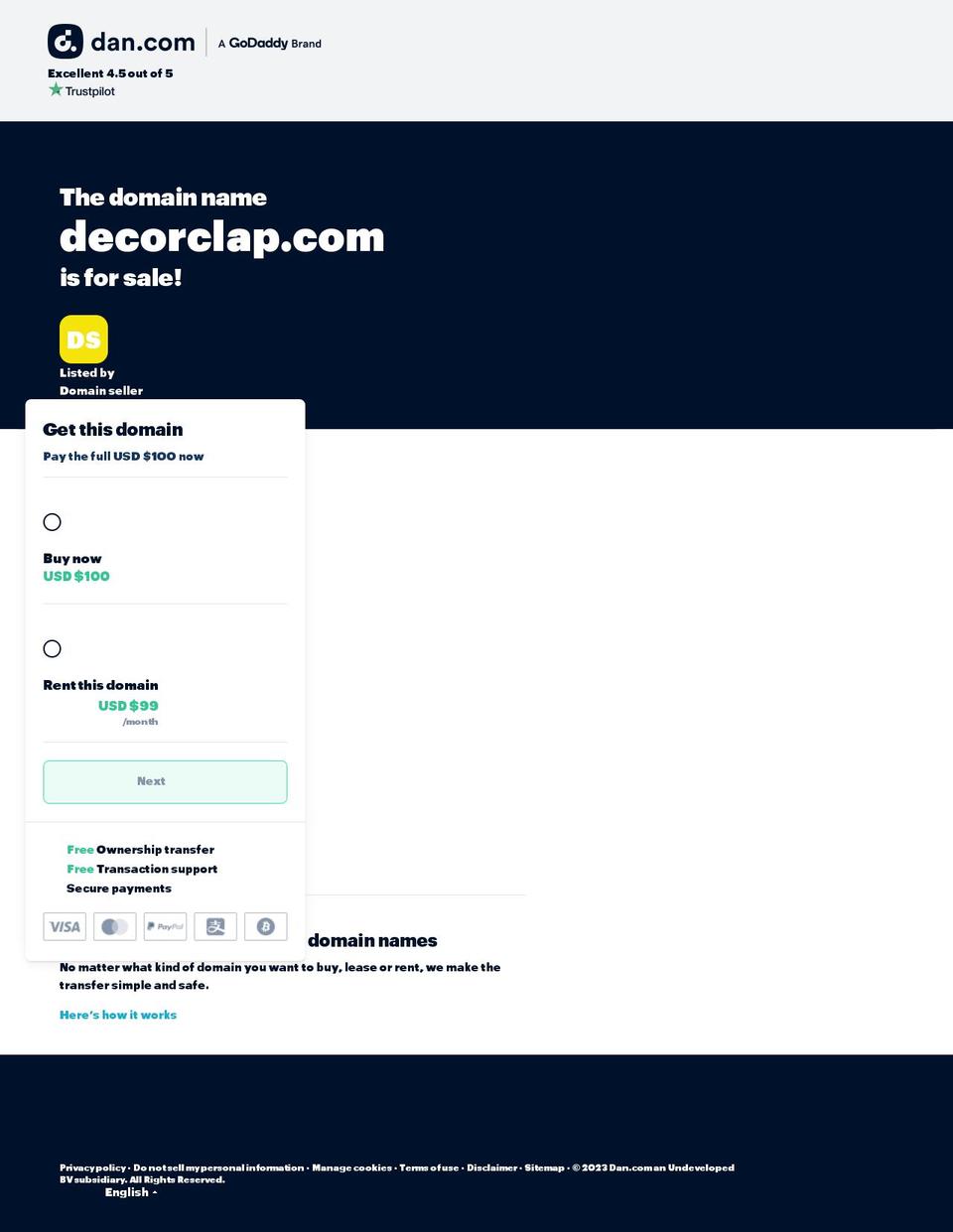 decorclap.com shopify website screenshot